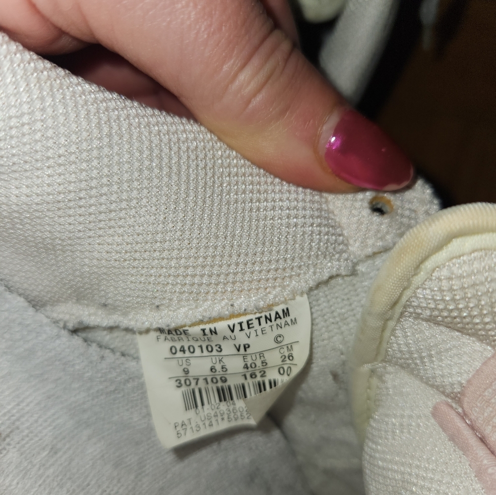 Nike Air Force 1, white/pink, womens size 9 - Picture 3 of 4